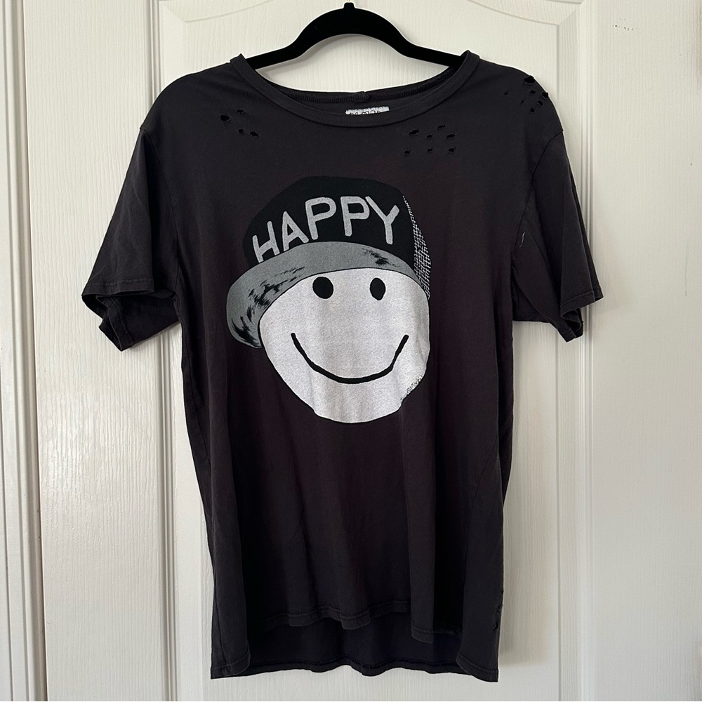 Lauren Moshi distressed Graphic Tee